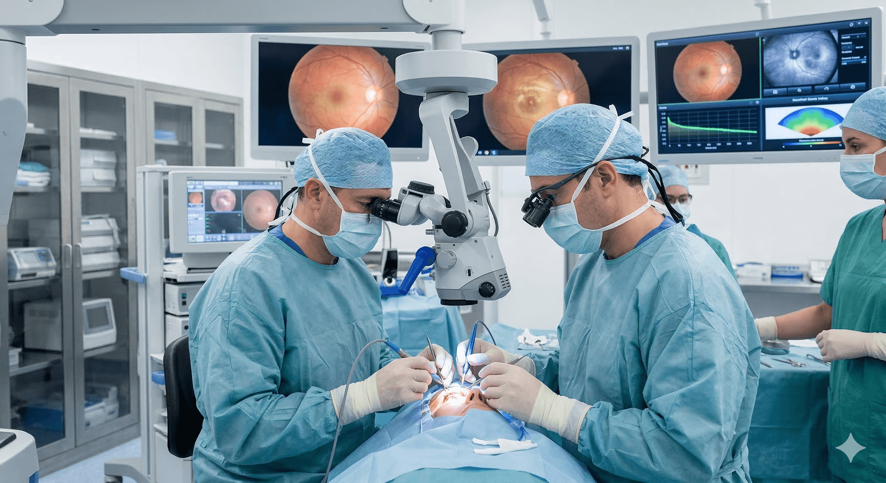 Cirugía de faco + vitrectomía